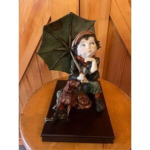 Giuseppe Armani “Awaiting The Rainbow”  Florence Sculture, Signed